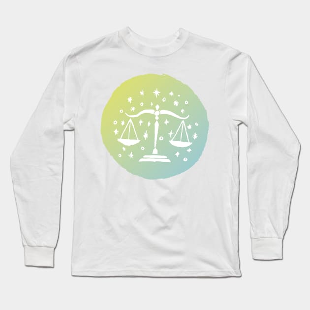 Libra 03 Long Sleeve T-Shirt by Very Simple Graph